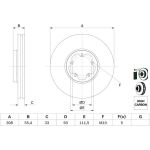 Bremsscheibe | FORD Toureno, Transit 12 | 0 986 479 F46