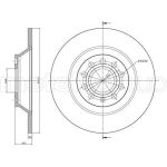 Bremsscheibe HA | AUDI A6 04 | 800-865C