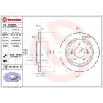 Bremsscheibe HA | HYUNDAI ix30 KIA Ceed, Optima 10 | 08.D220.11