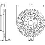 Bremsscheibe HA li | LEXUS | 0 986 479 T35