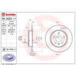 Bremsscheibe HA | OPEL Astra 15 | 08.D225.11