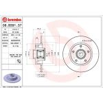 Bremsscheibe HA | RENAULT Megane 15 | 08.B391.37