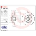 Bremsscheibe HA | RENAULT Megane, Scenic 08 | 08.B391.27