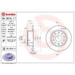 Bremsscheibe HA | SKODA Octavia 12 | 08.D616.11