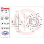 Bremsscheibe HA Xtra | AUDI,SEAT,SKODA,VW | 08.B413.1X