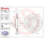 Bremsscheibe HA Xtra | AUDI,SEAT,SKODA,VW Golf VI,VII 06 | 09.A200.1X