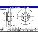 Bremsscheibe Honda P. Accord 1.8-2.0 98-02 | 24.0125-0146.1