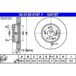 Bremsscheibe Honda P. Accord 2.0-2.4 03-08 | 24.0125-0187.1