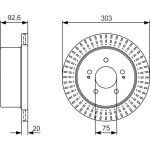 Bremsscheibe | HYUNDAI | 0 986 479 V26