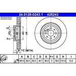 Bremsscheibe Lancia P. Delta 1.9-2.0 D Multijet 08-14 | 24.0128-0243.1