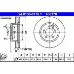 Bremsscheibe Land Rover P. Discovery 2.7D/4.0 4X4 04 | 24.0130-0178.1