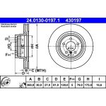 Bremsscheibe Land Rover P. Range Rover 3.6D/4.2-5.0 4X4 05-12 | 24.0130-0197.1