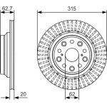 Bremsscheibe | LEXUS | 0 986 479 T06