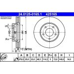 Bremsscheibe Mazda P. 3/5 1.4-2.0 03 | 24.0125-0165.1