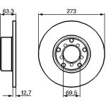 Bremsscheibe | MERCEDES 115-Serie,8-Serie | 0 986 478 055