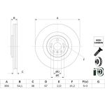 Bremsscheibe | MERCEDES-BENZ M-Klasse 11-19 | 0 986 479 E96