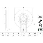 Bremsscheibe | MERCEDES-BENZ M-Klasse 11-19 | 0 986 479 E99