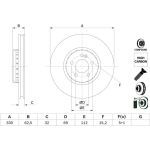 Bremsscheibe | MERCEDES C,E-Klasse,CLS 13 | 0 986 479 H48