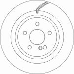 Bremsscheibe | MERCEDES CLS, E-Klasse 04 | DF6826S