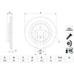 Bremsscheibe | MERCEDES M-Klasse, GLE 11-19 | 0 986 479 E97