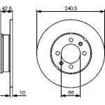 Bremsscheibe | MG | 0 986 479 478