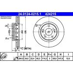 Bremsscheibe Mitsubishi P. Outlander 2.0-3.0 01 | 24.0124-0215.1