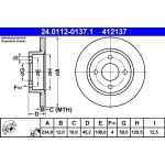 Bremsscheibe Nissan P. Micra 1.0-1.4/1.5D 92-03 | 24.0112-0137.1