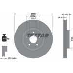 Bremsscheibe Nissan P. Murano 2.5 Dci/3.5 4X4 03-14 | 92162405