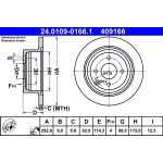 Bremsscheibe Nissan T. Cube/Tiida 1.6-1.8/1.5 Dci 07 | 24.0109-0166.1