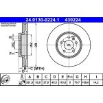 Bremsscheibe Opel P. Astra/Cascada/Zafira 10 | 24.0130-0224.1