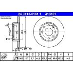 Bremsscheibe Opel P. Astra/Corsa/Kadett/Vectra 91 | 24.0113-0161.1