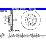 Bremsscheibe Opel P. Mokka 12 | 24.0126-0182.1