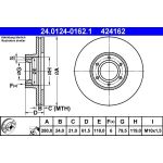 Bremsscheibe Opel P. Movano 1.9-3.0 Dti 98 | 24.0124-0162.1