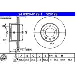 Bremsscheibe Opel P. Movano 1.9-3.0 Dti 98- Power Disc | 24.0328-0129.1