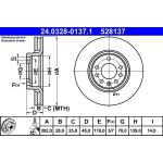 Bremsscheibe Opel P. Signum/Vectra 02- Power Disc | 24.0328-0137.1