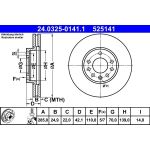 Bremsscheibe Opel P. Signum/Vectra 1.6-2.2 02- Power Disc | 24.0325-0141.1