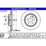 Bremsscheibe Opel T. Insignia 1.4-2.8 08- Power Disc | 24.0323-0114.1