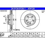 Bremsscheibe Porsche P. Cayenne/Touareg 18 Pr | 24.0134-0124.1