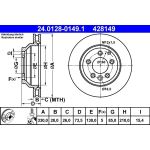 Bremsscheibe Porsche T. Cayenne 05 | 24.0128-0149.1