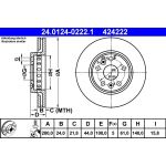 Bremsscheibe Renault P. Kangoo 08-/Db Citan Deutschland | 24.0124-0222.1