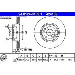 Bremsscheibe Renault P. Laguna 1.6-2.0 01 | 24.0124-0169.1