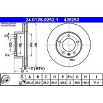 Bremsscheibe Renault P. Master 10 | 24.0128-0252.1