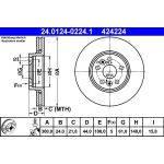 Bremsscheibe Renault P. Scenic 2.0 Dci 05 | 24.0124-0224.1