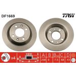 Bremsscheibe Saab T. 900/9000 | DF1669