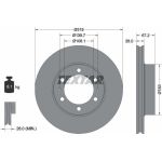 Bremsscheibe Toyota P. Land Cruiser 02- 318Mm | 92230403