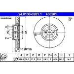 Bremsscheibe Toyota P. Lexus Gs 2.0-4.6 05- Le | 24.0130-0201.1