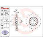 Bremsscheibe VA | AUDI | 09.7011.31