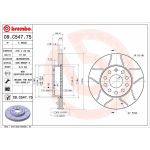 Bremsscheibe VA | AUDI A3,SKODA,SEAT,VW 12 | 09.C547.75