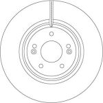 Bremsscheibe VA | KIA Optima 15 | DF6958S