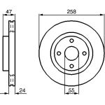 Bremsscheibe VA | MAZDA 323 94 | 0 986 478 989